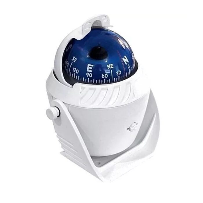 BUSSOLA DE SOBREPOR EM PVC COM ILUMINACAO 12V TAM 117X120MM BRANCA
