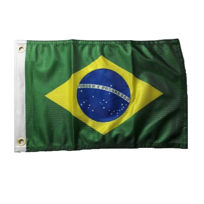 BANDEIRA 33X47 TECIDO DURALON 100% POLIESTER - BRASIL