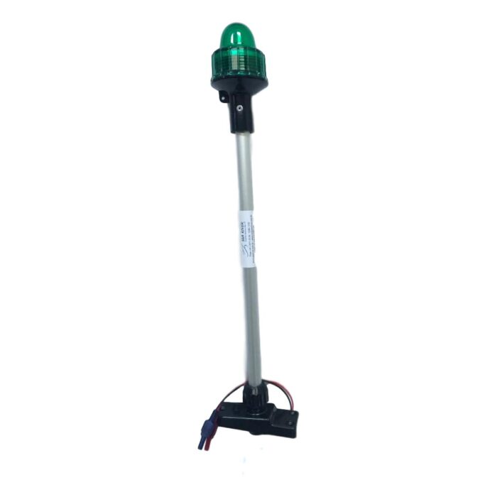 Alternative view of LUZ CIRCULAR LENTE VERDE C/HASTE 40CM RETRÁTIL COM LED BASE PRETA