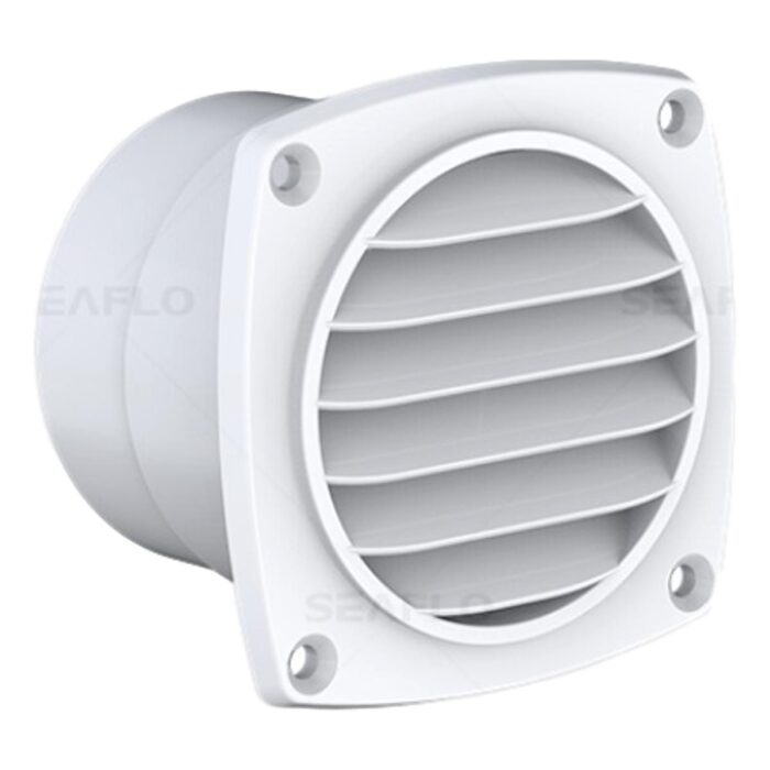 GRADE RESPIRADOURO DE AR REDONDO MODELO ABS BRANCO