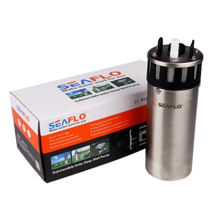 BOMBA DE PRESSURIZAÇÃO SUBMERSIVEL SOLAR 1,7GPM 24V 6,5L/MIN 120PSI 6A