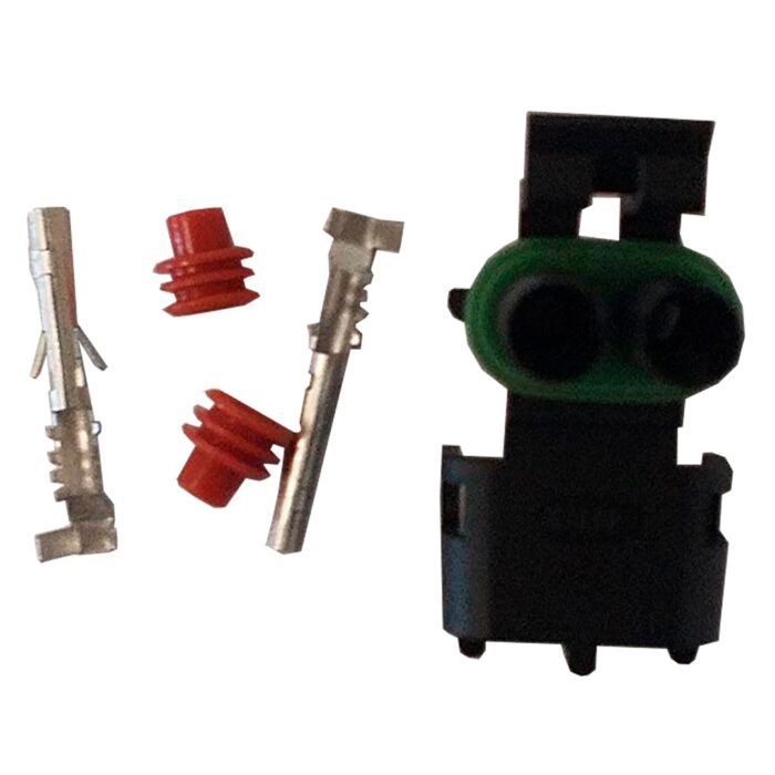 PEÇA DE BOMBA PRESSURIZADA CONECTOR FEMEA DELPHI 2 VIAS