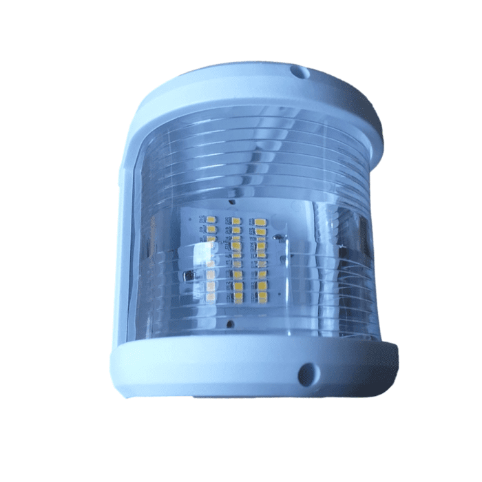LUMINARIA DE NAVEGAÇÃO FIXA BRANCA MAIOR 12M CXH3-2YW TRANSPARENT 225º