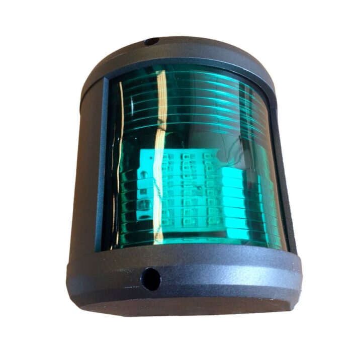 LUMINARIA DE NAVEGAÇÃO FIXA PRETA MAIOR 12M CXH1-2YW VERDE 112,5º