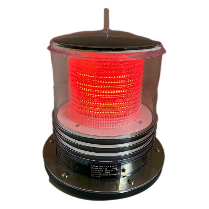 LUMINÁRIA DE SINALIZAÇÃO INTERMITENTE VERMELHA