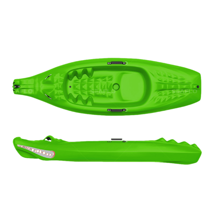 CAIAQUE CROCODILE VERDE CAPACIDADE 67KG PESO 10KG HDPE BLOW 2X0,6X0,8M