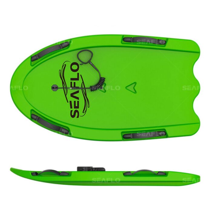 PRANCHA DE BODY BOARD C/ CORDA E 4 PEGADORES COR VERDE