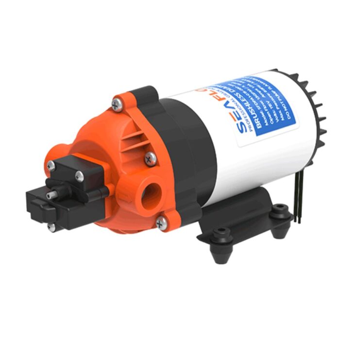 BOMBA DE PRESSURIZAÇÃO 1,5GPM 12V 5,6L/MIN 10.0A 80PSI BRUSHLESS 31WS