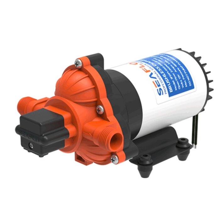 BOMBA DE PRESSURIZAÇÃO 2.0GPM 12V 7,6L/MIN 5.0A 45PSI BRUSHLESS 33WS