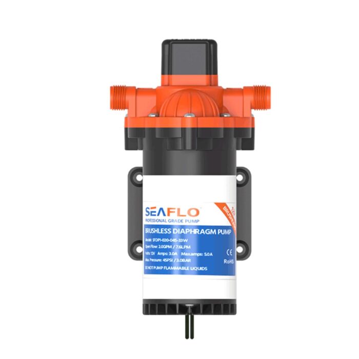 Alternative view of BOMBA DE PRESSURIZAÇÃO 2.0GPM 12V 7,6L/MIN 5.0A 45PSI BRUSHLESS 33WS