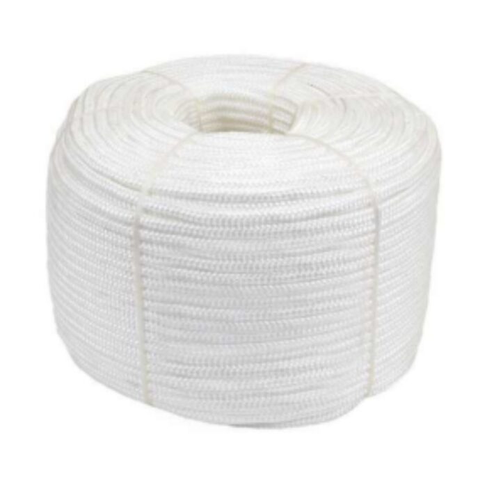 CORDA DE NYLON 3P BRANCA PARA BANDEIRA 10MM 220MT