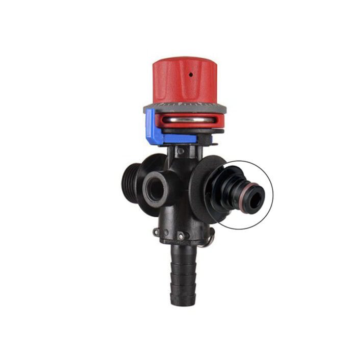 VÁLVULA REGULADORA DE PRESSÃO 1/2" MNPT 3/8" ENGATE RÁPIDO 1/2" FARPA