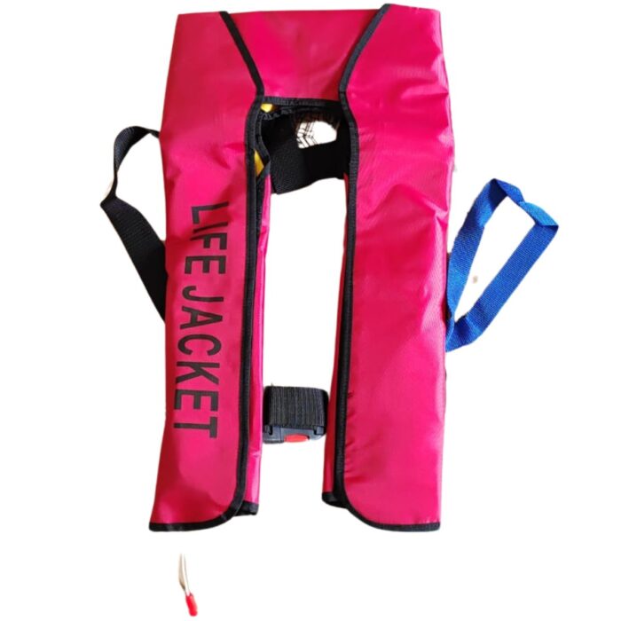 COLETE SALVA-VIDAS INFLÁVEL - MODELO LAZER 150N - VERMELHO