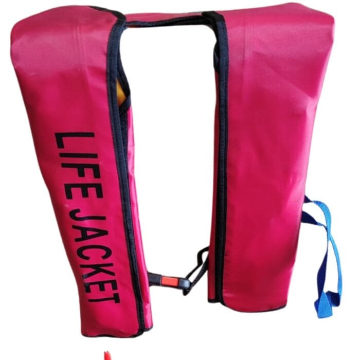 Alternative view of COLETE SALVA-VIDAS INFLÁVEL - MODELO LAZER 150N - VERMELHO