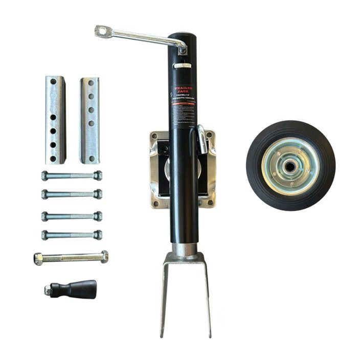 RODA ÚNICA JOCKEY PARA REBOQUE 8'' - MODELO 2025