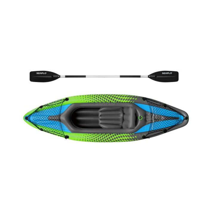 Alternative view of CAIAQUE INFLAVEL SEAFLO 1 PESSOA COM REMO MOCHILA E INFLADOR