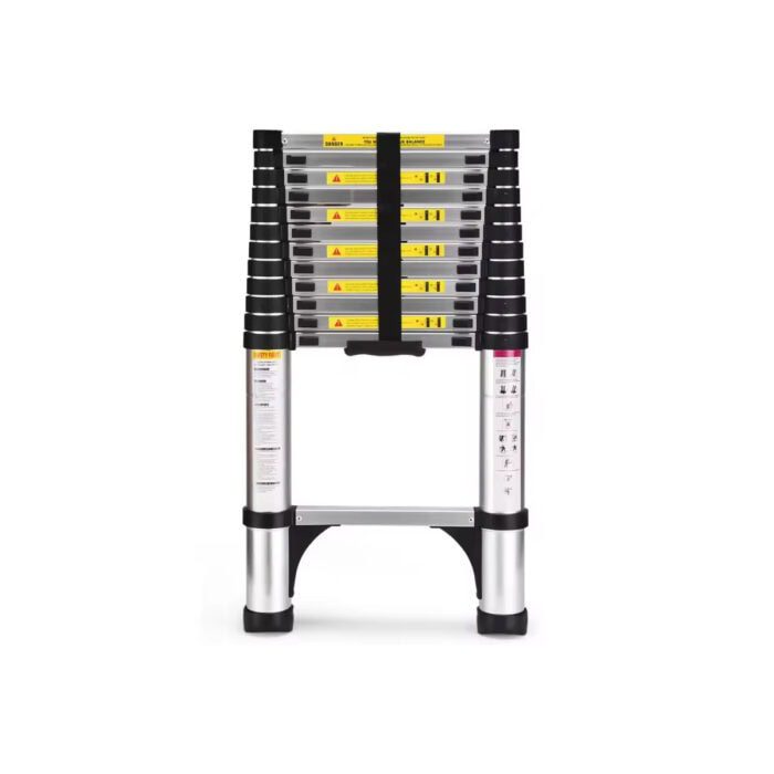 ESCADA TELESCÓPICA INOX RETRÁTIL 3.2M -11 DEGRAUS