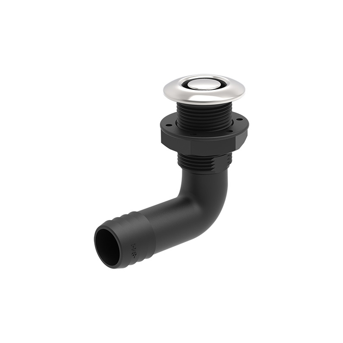 DRENO CURVO NYLONX E INOX SEAFLO