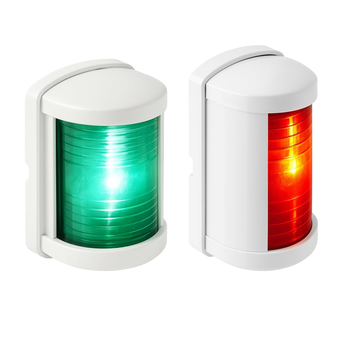 PAR DE LUZES DE NAVEGAÇÃO SEAFLO MINI LED BOMBORDO E BORESTE 12VDC 2NM CASE BRANCO