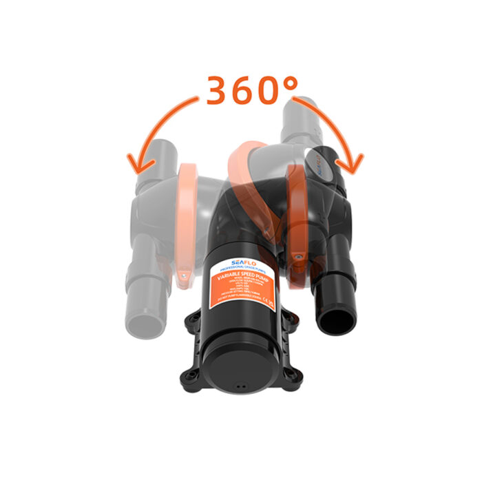 Alternative view of BOMBA DE TRANSFERÊNCIA DIAFRAGMA SEAFLO PRO 5,0GPM 19,0LPM MULTIPOSIÇÃO PARA DEJETOS 07S