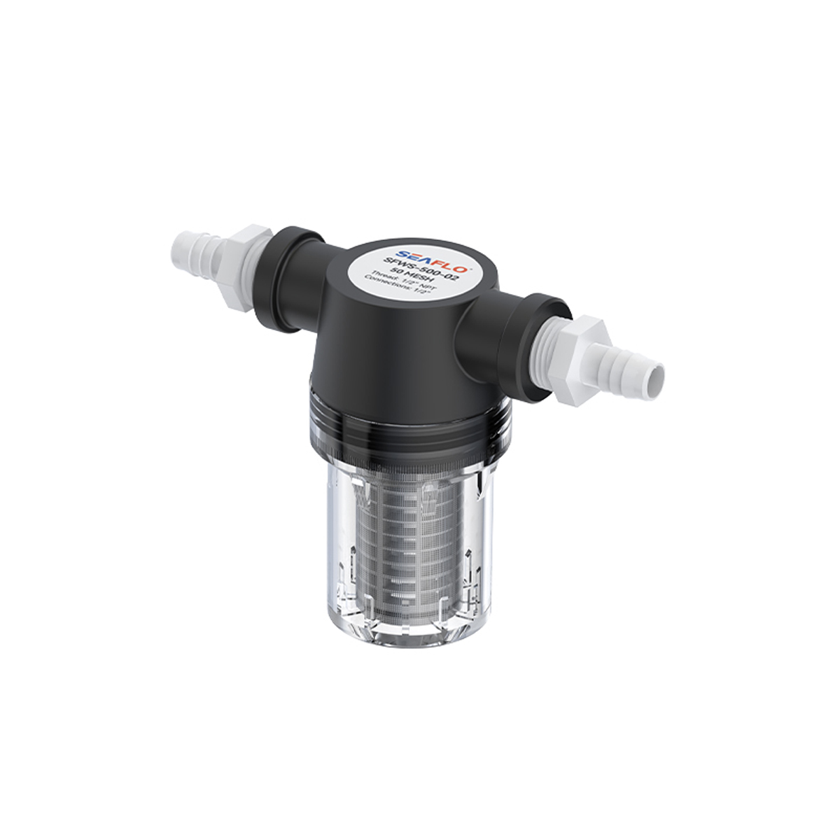 FILTRO LINHA PARA ÁGUA SEAFLO PRO PRETO 02S