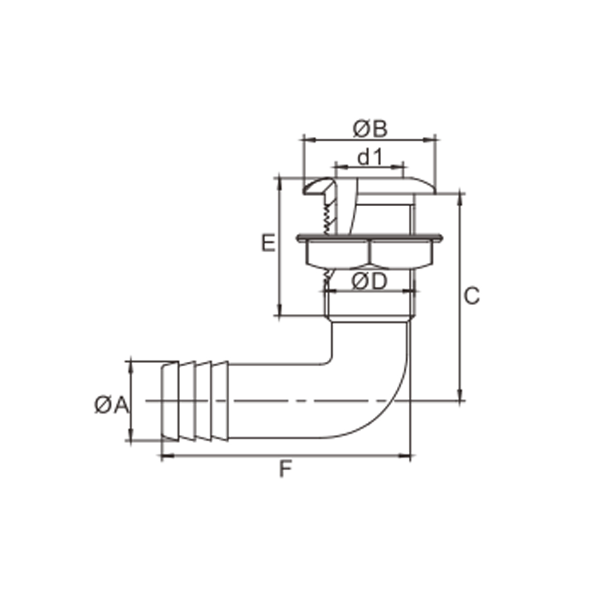 medida thruhull CURVA